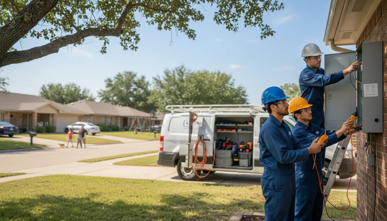 Certified electrician providing emergency electrical services in Funk, NE